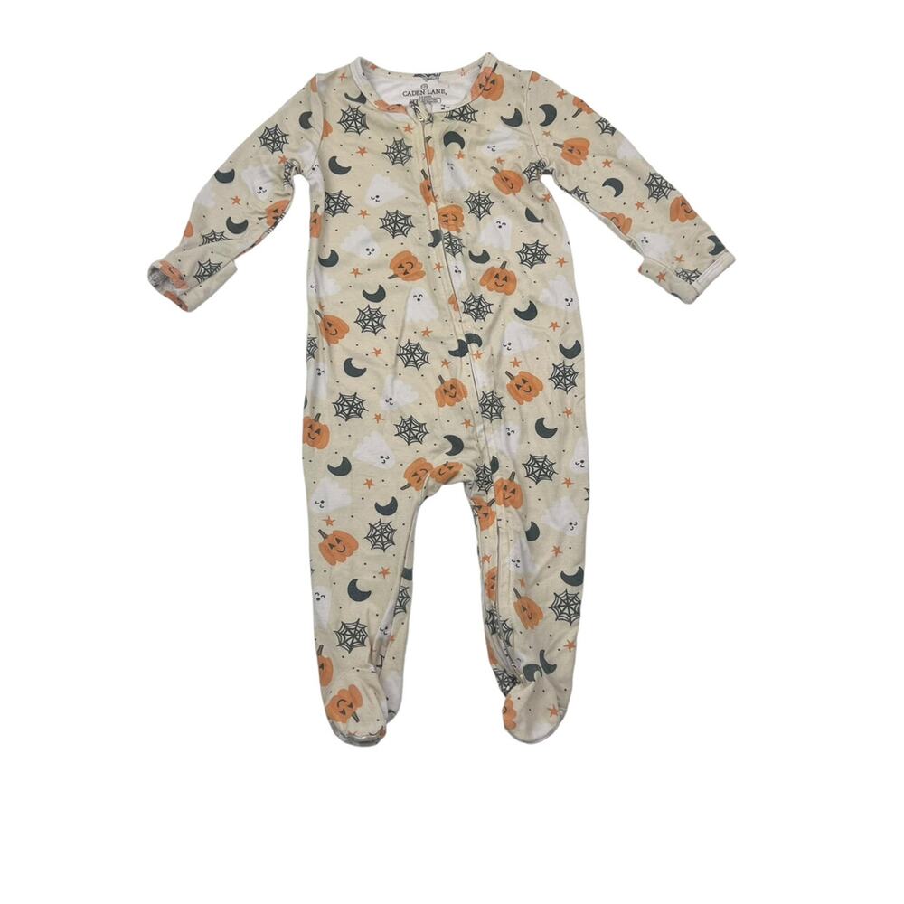 Caden Lane Cream Halloween Footie